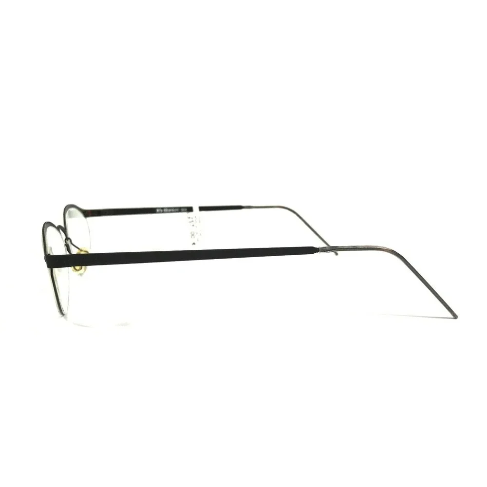 It's Titanium 604 Eyeglasses Frames Black Round Oval Full Rim 47-15-130